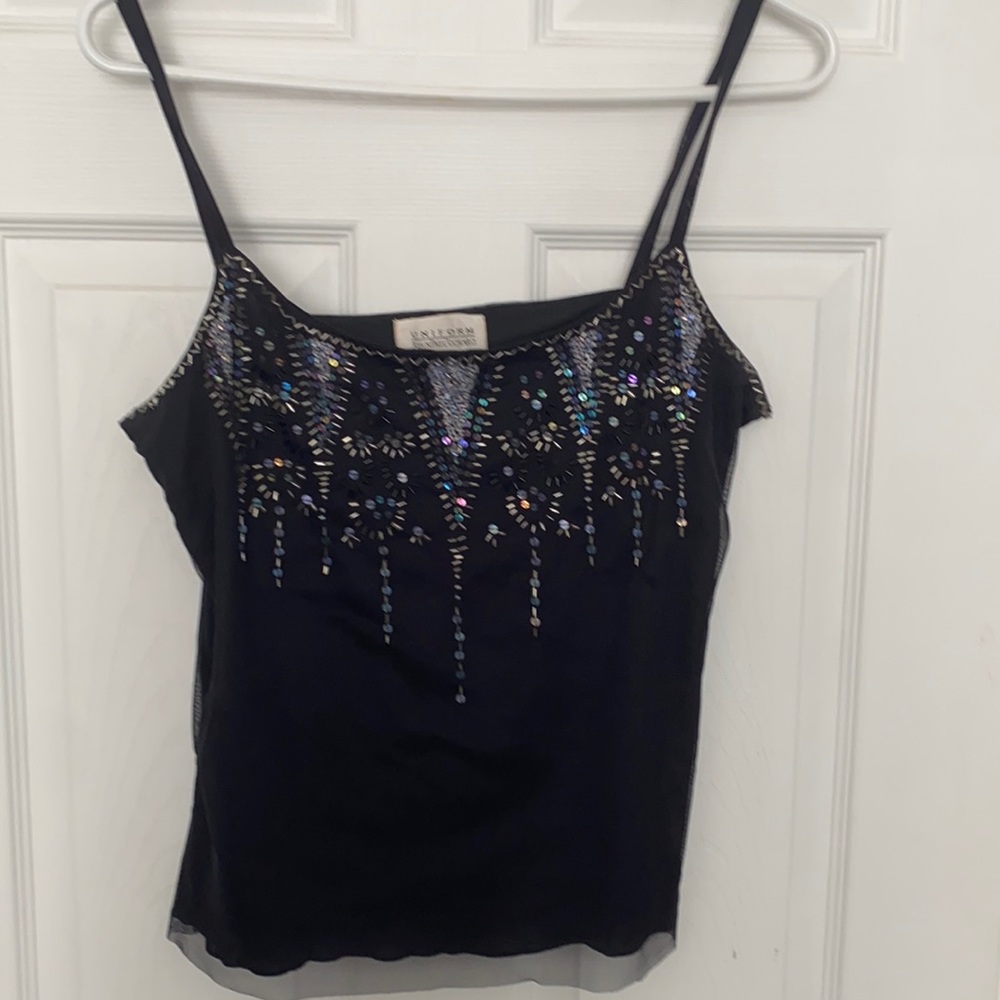 Ladies beaded tank top